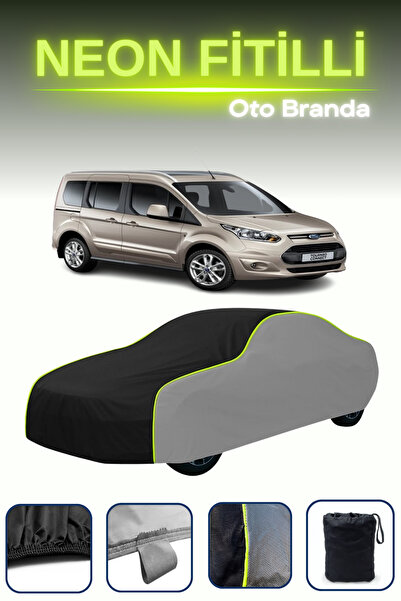 Cemku Shade رمادي-أسود-رمادي [فورد تورنيو كونكت 2013 - 2018] قماش سيارة نيون مجهز متوافق مع قماش السيارة الرمادي-أسود-رمادي