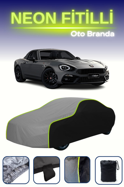 Cemku Fast Black-Grey-Black [Fiat 124 Abarth Spider 2017 - 2021] Compatible N...