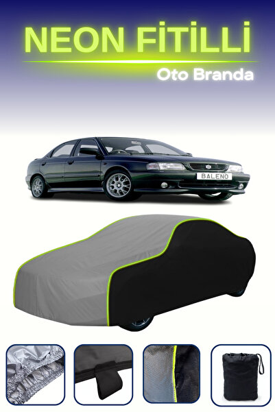 Cemku Fast أسود-رمادي-أسود [سوزوكي بالينو 1] مشمع سيارة متوافق مع حبال النيون...