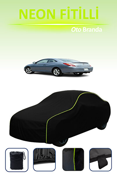 Cemku Cool أسود [تويوتا كامري سولارا 2004 - 2009] مشمع سيارة متوافق مع حبال النيون، مقاوم للماء والغبار