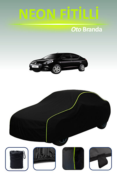 Cemku Cool أسود [رينو سكالا] مشمع سيارة متوافق مع حبال النيون، مقاوم للماء والغبار