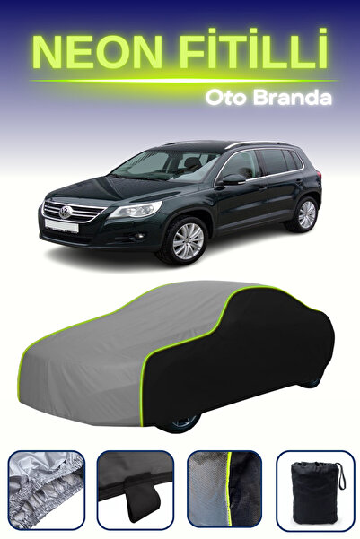 Cemku Fast أسود-رمادي-أسود [فولكس فاجن تيجوان 2008 - 2011] مشمع سيارة متوافق ...