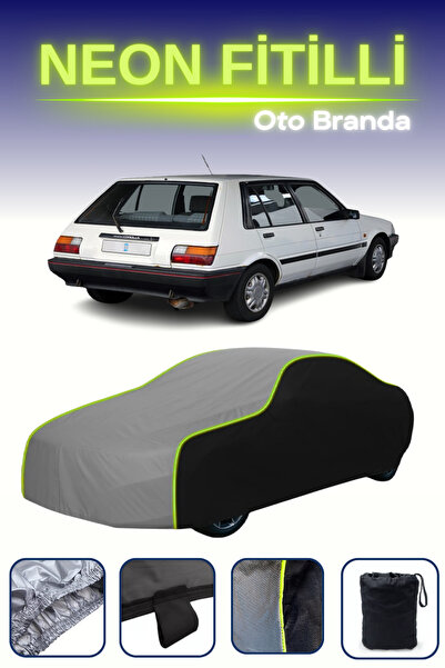 Cemku Fast أسود-رمادي-أسود [تويوتا كورولا هاتش 5] مشمع سيارة متوافق مع حبال ا...