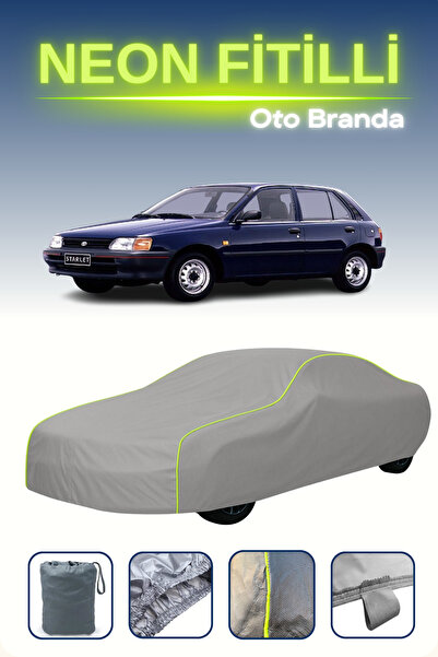 Cemku Shine رمادي [Toyota Starlet 5 أبواب 1990 - 1996] مشمع سيارة متوافق مع ح...