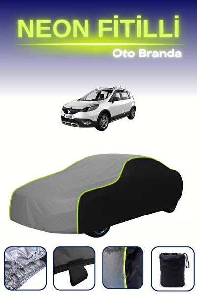 Cemku Fast أسود-رمادي-أسود [رينو سينيك Xmod 2013 - 2021] مشمع سيارة متوافق مع...