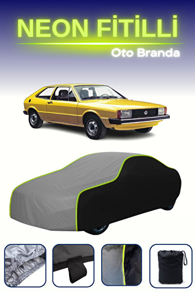 Cemku Fast أسود-رمادي-أسود [فولكس فاجن شيروكو 2] مشمع سيارة متوافق مع حبال ال...