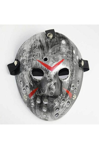 Skygo Jason Mask Hannibal Mask Metal Silver Color 20x25 Cm
