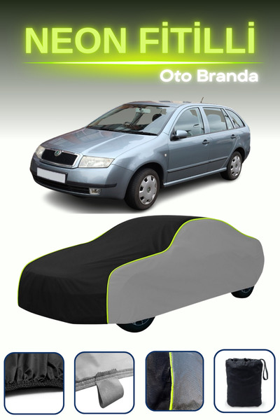 Cemku Shade رمادي-أسود-رمادي [سكودا فابيا كومبي 2000 - 2007] مشمع سيارة متواف...