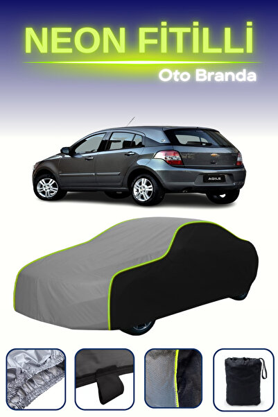 Cemku Fast أسود-رمادي-أسود [شيفروليه أجيل] غطاء سيارة متوافق مع حبال النيون، ...