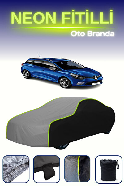 Cemku Fast أسود-رمادي-أسود [رينو كليو إستيت 2013 - 2016] مشمع سيارة متوافق مع...