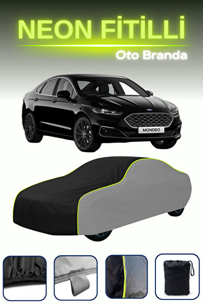 Cemku Shade رمادي-أسود-رمادي [فورد مونديو سيدان] غطاء سيارة متوافق مع حبال ال...