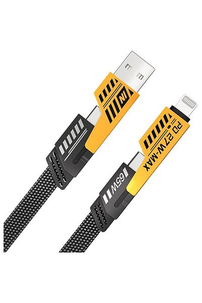 Generic 4 IN 1 Multi-function Super-Fast USB Charging Cable,C Cable, Metal Cable, Cable 65W USB C USB A