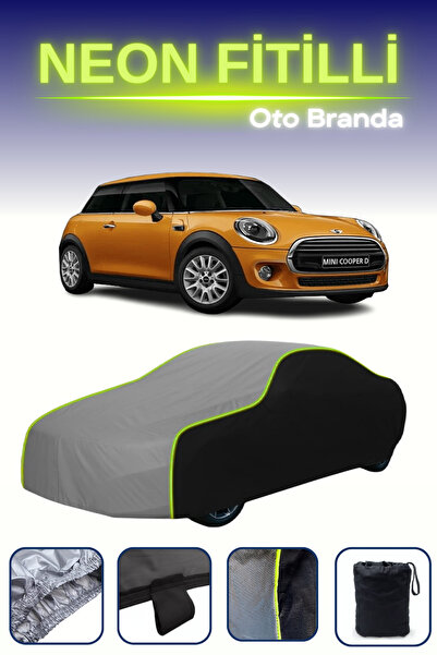 Cemku Fast أسود-رمادي-أسود [ميني كوبر هاتش 5 أبواب 2014 - 2018] مشمع سيارة مت...