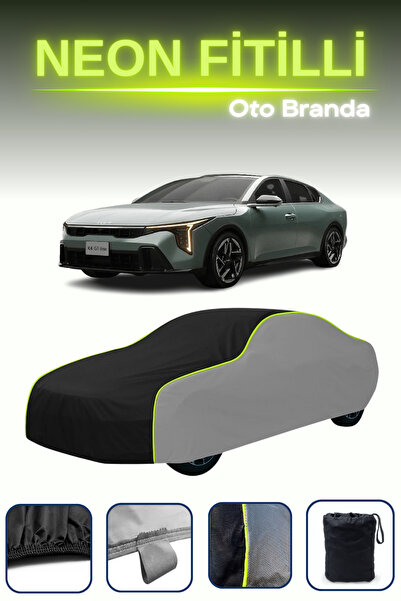 Cemku Shade رمادي-أسود-رمادي [Kia K4] غطاء سيارة متوافق مع حبال النيون، مقاوم...