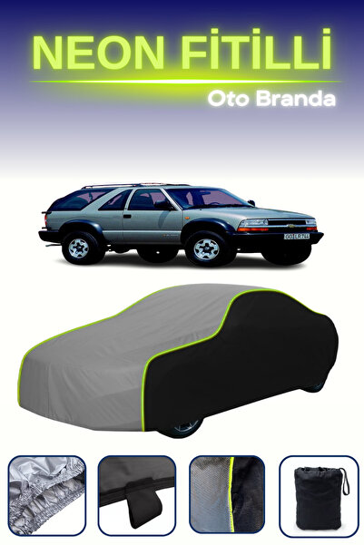 Cemku Fast أسود-رمادي-أسود [شيفروليه بليزر 3 أبواب 1995 - 2005] مشمع سيارة متوافق مع حبال النيون