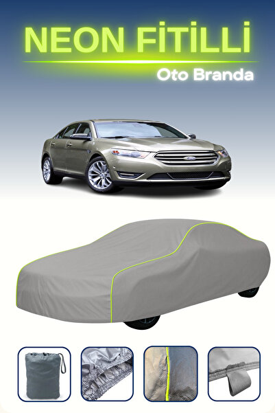 Cemku Shine Gray [Ford Taurus 2012 - 2019] Compatible Neon Corded Car Tarpaul...