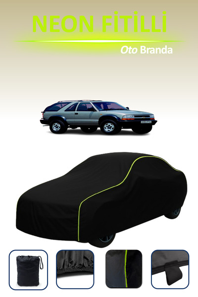 Cemku Cool أسود [شيفروليه بليزر 3 أبواب 1995 - 2005] غطاء سيارة متوافق مع حبال النيون مقاوم للماء والغبار