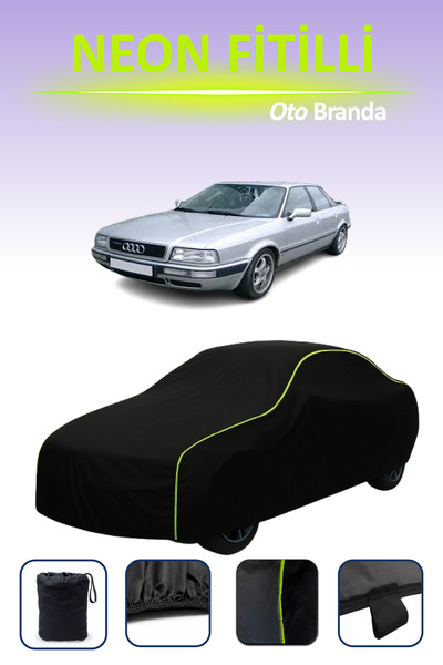 Cemku Cool أسود [أودي كوبيه (B4) 1991 - 1996] مشمع سيارة متوافق مع حبال النيو...