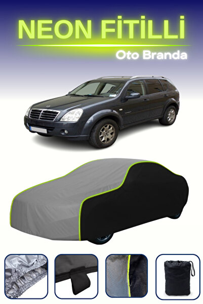 Cemku Fast أسود-رمادي-أسود [سانج يونج ريكستون 2006 - 2018] مشمع سيارة متوافق ...