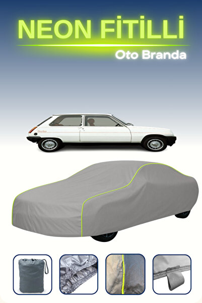 Cemku Shine رمادي [رينو 5 3 أبواب 1972 - 1984] مشمع سيارة متوافق مع حبال الني...