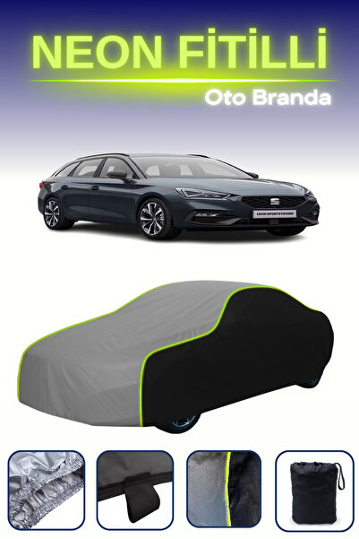 Cemku Fast أسود-رمادي-أسود [Seat Leon St Estate 2013 - 2021] مشمع سيارة متواف...