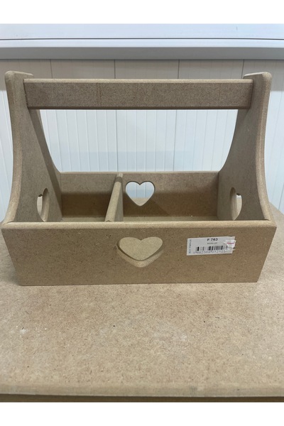 Ahşap Hobi Boyanabilir Sosluk, Masada Sirke, Mayonez, Ketcap, Tuz, Baharat Su...