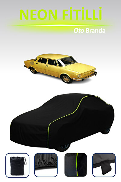 Cemku Cool أسود [سكودا 100/110 1969 - 1977] مشمع سيارة متوافق مع حبال النيون،...