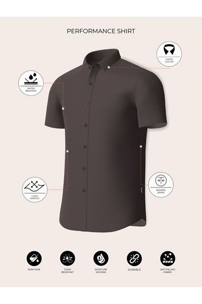 The Bear House Men's Army Green Water Repellent With Seamless Edges High Performance Shirt For Every Occasion