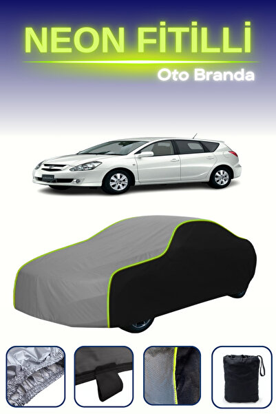 Cemku Fast أسود-رمادي-أسود [تويوتا كالدينا] مشمع سيارة متوافق مع حبال النيون،...