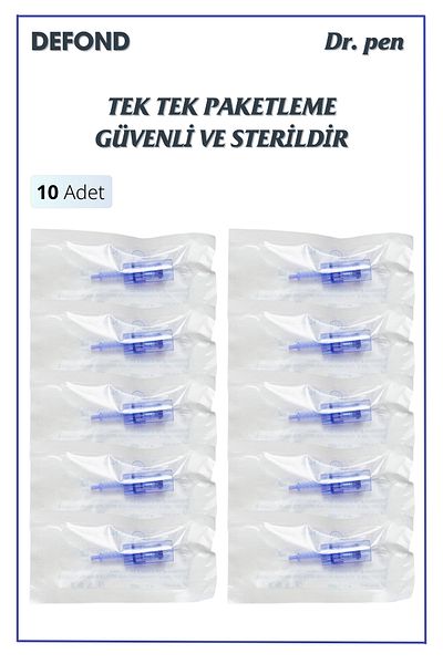 DEFOND Dr Pen A6-A10-A1-N2-M5-M7-E30-Mym Compatible Needles 10 Pieces 5 Pin Original Dermapen Needle Cartridge