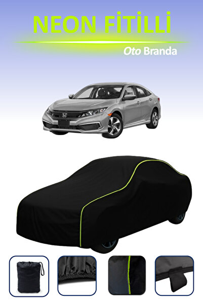 Cemku Cool أسود [هوندا سيفيك سيدان] مشمع سيارة متوافق مع حبال النيون، مقاوم ل...