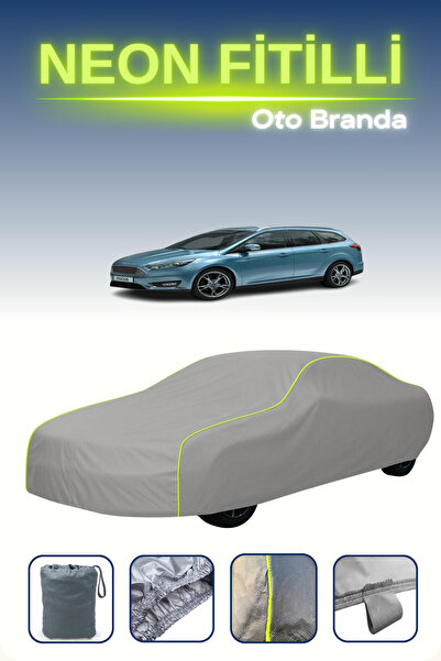 Cemku Shine رمادي [Ford Focus Estate 2014 - 2018] مشمع سيارة متوافق مع حبال ا...