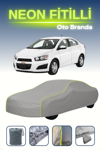 Cemku Shine رمادي [شيفروليه أفيو سيدان] مشمع سيارة متوافق مع النيون، مقاوم لل...