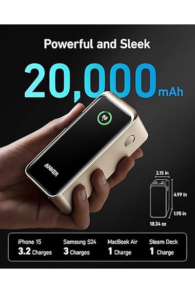Anker Prime 20,000mAh Power Bank (200W)