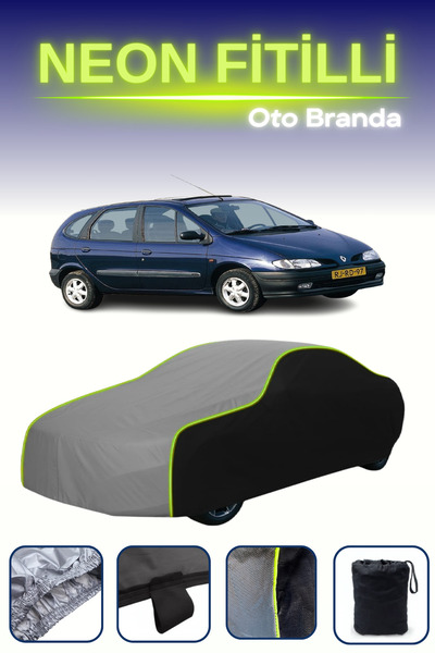 Cemku Fast أسود-رمادي-أسود [رينو ميجان سينيك 1995 - 1999] مشمع سيارة متوافق م...