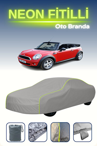 Cemku Shine رمادي [ميني كوبر كونفيرتبل 2009 - 2015] مشمع سيارة متوافق مع حبال...