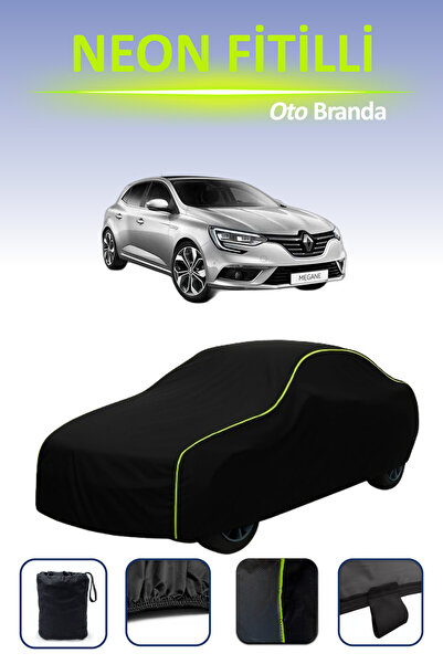 Cemku Cool أسود [رينو ميجان Hb هاتشباك] مشمع سيارة متوافق مع النيون، مقاوم لل...