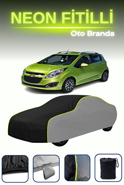 Cemku Shade رمادي-أسود-رمادي [شيفروليه سبارك 3] غطاء سيارة متوافق مع حبال الن...