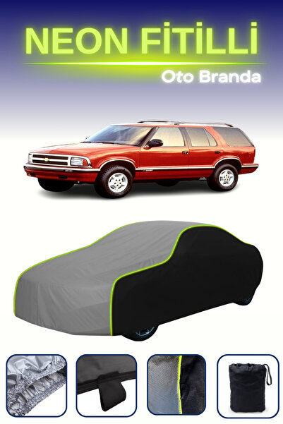 Cemku Fast أسود-رمادي-أسود [شيفروليه بليزر 5 أبواب 1995 - 2005] مشمع سيارة متوافق مع حبال النيون