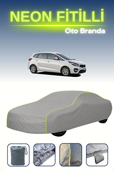 Cemku Shine رمادي [كيا روندو 2013 - 2021] مشمع سيارة متوافق مع حبال النيون، م...