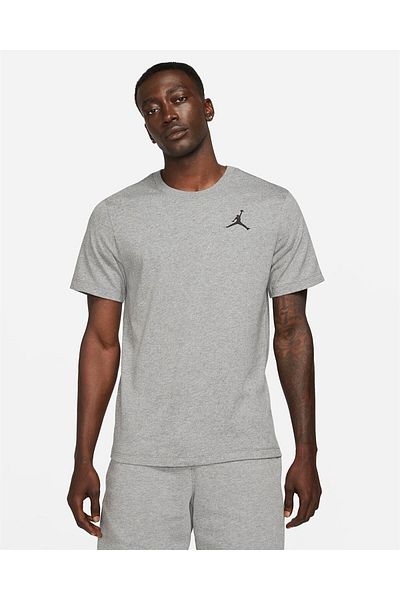 Nike M J Jumpman Emb Ss Crew Men's Gray T-shirt - Dc7485-091