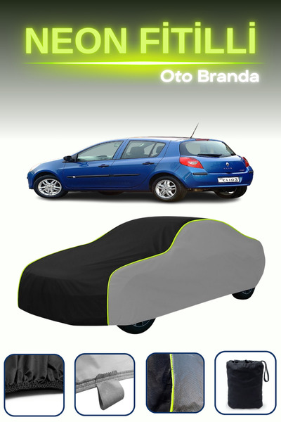 Cemku Shade رمادي-أسود-رمادي [رينو كليو 5 أبواب 2006 - 2009] مشمع سيارة متواف...