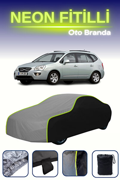 Cemku Fast أسود-رمادي-أسود [كيا كارينز 2008 - 2013] مشمع سيارة متوافق مع حبال...