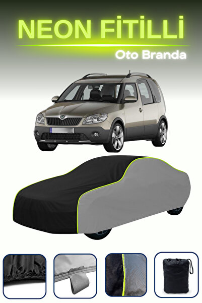 Cemku Shade رمادي-أسود-رمادي [سكودا رومستر] غطاء سيارة متوافق مع حبال النيون،...