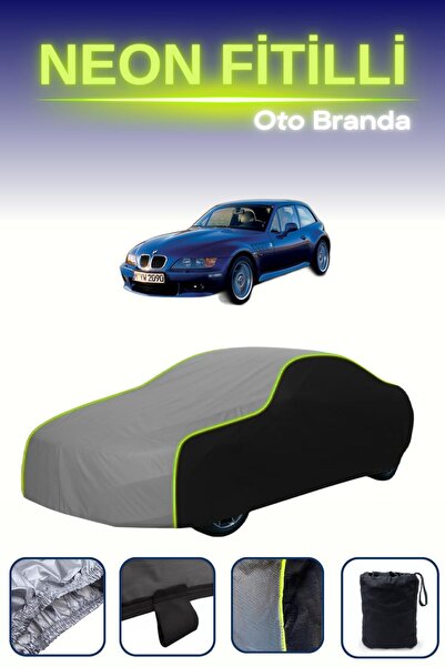 Cemku Fast أسود-رمادي-أسود [BMW Z3 كوبيه] غطاء سيارة متوافق مع حبال النيون، م...