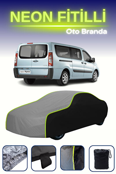 Cemku Fast أسود-رمادي-أسود [Peugeot Tepee Expert 2007 - 2021] مشمع سيارة متوا...