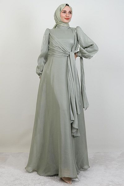 GİYZAMİLA Φόρεμα Sümbül Hijab Mint