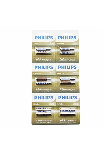 Philips AAA Alkalin Kalem Pil 12'li Kartela
