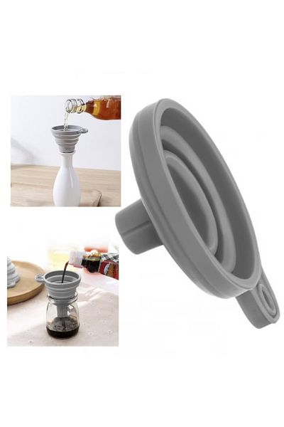 varioshop VarioShop® universal silicone funnel, foldable, high temperature resistant, flexible, not ABS