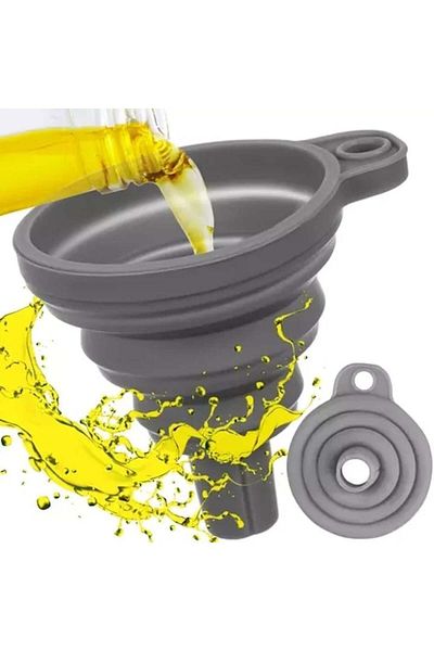 varioshop VarioShop® universal silicone funnel, foldable, high temperature resistant, flexible, not ABS